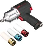 Ingersoll Rand Impact Wrench Kit 2135QXPA, 1/2 Inch Air Impact Wrench Composite Kit with 3 Deep Sockets, Pneumatic Tool, 1 Set