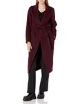 Vince Women's Long Classic Coat, Deep Wine, M