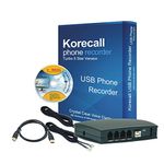 KORECALL 2 Line USB Phone Recorder Voice Logger