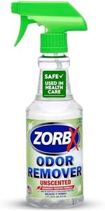 ZORBX Unscented Odor Eliminator for Strong Odor - Used in Hospitals & Healthcare Facilities | Advanced Trusted Formula, Fast-Acting Odor Remover Spray for Dog, Cat, House & Carpet (16 Oz.)