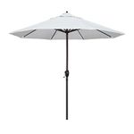 California Umbrella ATA908117-F04 9' Round Aluminum Market Umbrella, White Olefin