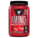 BSN Nutrition Amino X Supplement with Vitamin D, Vitamin B6 and Amino Acids, Fruit Punch Flavour, 70 Servings, 1 kg