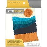 Dimensions 72-76380 Colorful Sunset Beginner Latch Hook Kit with Fringe, 10" x 12", Multicolor, 3pcs