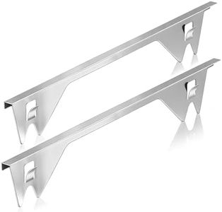 ItsNio 2PCS Stove Gap Covers Stainless Steel, Stove Gap Filler, Oven Gap Filler, Oven Side Gap Filler, Range Trim Kit, Heat Resistant and Easy to Clean, Length 23.4" Width 0.79"(Silver)
