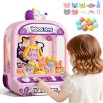Claw Machine for Kids,Unicorns Mini Claw Machine 5 6 8 Year Old Girls Gifts,Game Toy with Sound and Lights,Girls Toys Age 5 6 7,Ideal Birthday Educational Gifts for Kid Girl