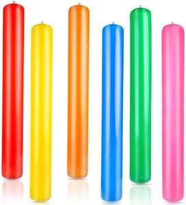 6pcs Pool Inflatable Sticks 41.3 Inch Pool Noodles PVC Swimming Noodles Colorful Inflatable Pool Noodle Adults Float Water Noodles Outdoor Water Games Toy for Beaches Swimming Pool Party Décor