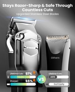 oneisall 4-in-1 Dog Grooming Kit – Cordless Clippers, Paw Trimmer, Nail Grinder