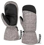 Tough Outdoors Adult Winter Ski Mittens for Women and Men - Mens Womens Waterproof Insulated Snowboard Gloves for Snowboarding - Extreme Cold Weather Snow Glove Mitten - X-Large