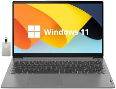 Lenovo Ideapad i3 15.6" FHD IPS Touchscreen Laptop, Intel i3-1115G4, 16GB RAM, 512GB PCIe SSD, Intel UHD Graphics, Numeric Keypad, HD Webcam, Wi-Fi 6, Windows 11, Gray, 32GB USB Card