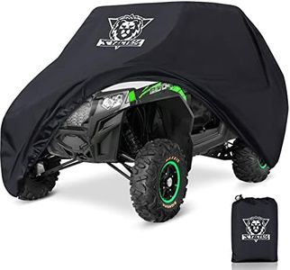 XYZCTEM UTV Cover with Heavy Duty Oxford Waterproof Material 114.17 x 59.06 x 74.80 (290 150 190cm) Included Storage Bag. Protects UTV from Rain Hail Dust Snow Sleet and Sun (Black)