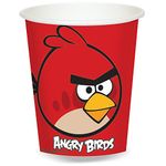 Amscan Fun-Filled Angry Birds Birthday Party Paper Cups (Pack of 8), Red, 9 oz