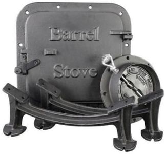 US Stove BSK1000 Barrel Camp Stove Kit, Medium, Black