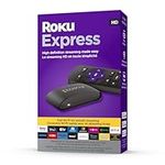 Roku Express (Official Roku Product | New, 2023) HD Streaming Device with High-Speed HDMI Cable and Simple Remote (No TV Controls), Guided Setup and Fast Wi-Fi