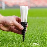 FORZA StadiumMax Grass Marking Tufts [25 Pack] - Screw-in Ground Marking Carrots - Six Colour Options (White)