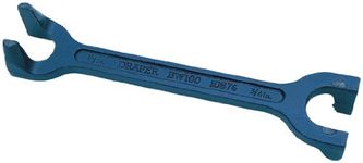 Draper 15mm x 22mm Basin Wrench | Heavy Duty Cast Iron Plumbing Tool | 10876