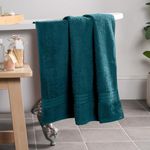 Brentfords Bath Towels Teal Green, Ultra Soft Feel 100% Cotton Towels Highly Absorbent Large Bath Towels for Adults Bathroom Essentials Shower Towel, 1 Piece