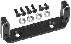 RCBOYZ CNC Aluminum Front Axle Servo Mount for 1/10 rc Crawler UTB10 Capra Upgrades Accessories (Black)