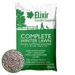 Elixir Gardens | COMPLETE WINTER LAWN Fertiliser Optimized For British Climate | Autumn and Winter Feed and Moss Treatment | 4-3-8 + 4Fe +Te | 1kg - 25kg Bags or Tubs | Treats 28sqm | 1kg Bag