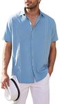 COOFANDY Mens Party Shirts Button D