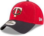 New Era MLB Core Classic 9TWENTY 2-Tone Adjustable Hat Cap One Size Fits All, Minnesota Twins, One Size