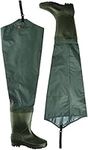 Shakespeare Sigma Nylon Hip Wader, Overalls, Waders, For Wading , Fly Fishing , Hunting , Muck Work, Unisex, Grey/Green, EU 43 | UK 9 |US 10