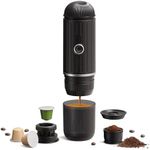 Diyeeni Portable Electric Espresso Machine Self Heating, USB Rechargeable 80ml Mini Coffee Maker Travel Espresso Maker for Camping, Travel, RV, Hiking, Office (Black)