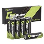 Greathium Lithium Batteries AA, 3500mAh 1.5V Double A Lithium, Lasting Batteries for Blink Camera, Non-Rechargeable 10 Pack