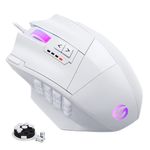 UtechSmart Venus Gaming Mouse RGB Wired, 16400 DPI High Precision Laser Programmable LED MMO Computer Gaming Mice with 12 Side Buttons