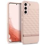 CASEOLOGY by Spigen Parallax Back Cover Case Compatible with Samsung Galaxy S22 (Thermoplastic polyurethane and PC | Indi Pink)