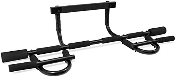 ProsourceFit Multi-Grip Chin-Up/Pull-Up Bar, Heavy Duty Doorway Trainer for Home Gym