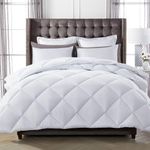 Decroom Lightweight Queen Comforter Set with 2 Pillow Sham - 3 Pieces Set - Quilted Down Alternative Comforter/Duvet Insert for All Season - White - Queen Size