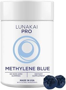 Lunakai USA Made Methylene Blue Gummies 20mg with CoQ10 & Vitamin C – USP & Pharmaceutical Grade Daily Nootropic for Brain Focus, Cognitive Support & Energy, Non-GMO, 60ct
