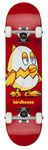 Birdhouse Skateboards Beginner Grade Mini Chicken Complete Skateboard, Red, 7.375"