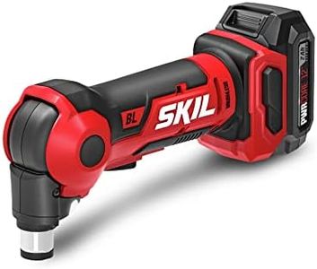 SKIL PWR CORE 12 Brushless 12V Auto Hammer Kit includes 2.0Ah Lithium Battery and PWR JUMP Charger - AH6552A-10, Red