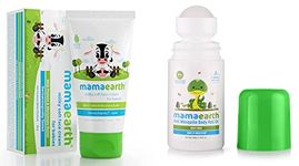 Mamaearth Milky Soft Natural Baby Face Cream for Babies 60Ml and Mamaearth Natural Anti Mosquito Body Roll On 40Ml. Deet Free. Protects from Dengue, Malaria & Chikun