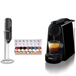 De'Longhi Nespresso Essenza Mini Coffee & Espresso Machine, FoamLatte Milk Frother and Free Nespresso Capsules Pack (14 Assorted Pods)