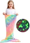 Kids Mermaid Tail Blanket, Glow In 