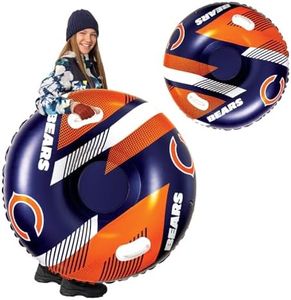 NFL Snow Tube, Officially Licensed Inflatable Sled for Winter Sledding, Durable Cold-Weather Vinyl - Chicago Bears