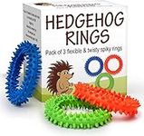 Sensory Ring and Fidget Toy 3 Pack | Soft, Flexible Ring and Rubber Spikes | Helps Reduce Stress and Anxiety| Promotes Focus and Clarity | Children, Youth, Adults Sensory Toys