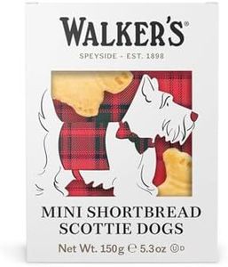 Walker’s All-Butter Mini Scottie Dog Shaped Shortbread - 51-Count Carton - Authentic Shortbread Cookies from Scotland