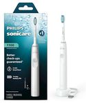 Philips Sonicare Adult Hx3411/05 Electric Toothbrush Dailyclean 1100 With Quadpacer & Smartimer, 1 count,Blue