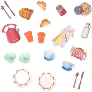 Glitter Girls 14-inch Food and Tea Kettle – Table Setting Accessories – Play Dolls – Toys for Kids Ages 3+ – GG Breakfast Set, Pression :, 62243401839, Klein