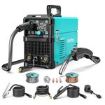 bestarc MIG Welder, MIG145 145Amps Gas MIG/Gasless Flux Core MIG/Lift TIG/Stick 3 in 1 MIG Welding Machine, MIG Welder 110V 220V with Digital Screen Display