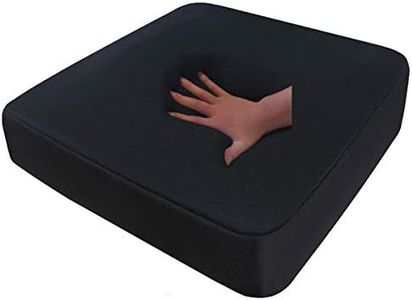 Supply24 Gel/Gelschaum Sitzkissen Anti Dekubitus Sitzpolster 40 x 40 x 10 cm Schwarz Memory Schaum für Rollstuhl Stuhl Auto LKW Bürostuhl Chefsessel Kissen Stützkissen Rücken und Gesäß (RG 60 weich)