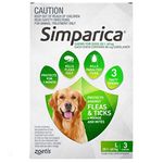 Zoetis Simparica 80mg Chewable Tablets For Dogs >20-40 kg (44-88 lbs)