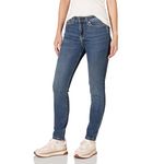 Amazon Essentials Women's High-Rise Skinny Jean, Medium Wash, 14