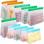 Reusable Food Storage Bags 10 Pack,