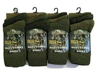 QZ FASHION 6 Pairs Mens Military Socks Army Thermal Hiking Boots Walking Combat warm 6-11