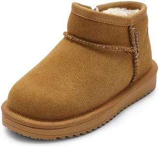 Balabala Kids Snow Boots Girls Snow Boots Water Resistant Boys Snow Boots Winter Boots Classic Suede Warm Hiking Boots