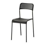 Ikea Chair (Plastic, Black, 1 Piece)